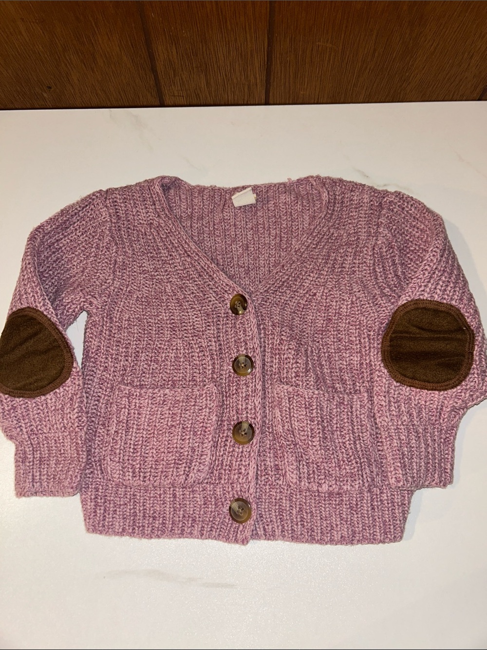 5/$20 Sweet Ivy | Knit Cardigan with Elbow Patches